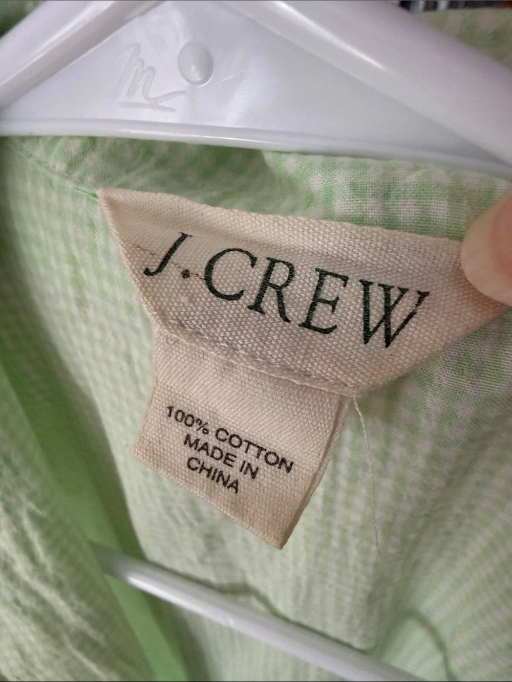 J. Crew vintage Light Green Sleeveless Button-Front Tunic